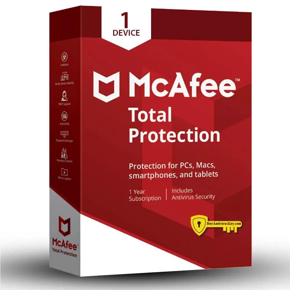 Mcafee Total Protection 1 User - 1 Year